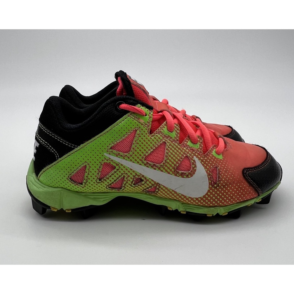 Nike Kids Neon Green Pink Black Athletic Sneakers